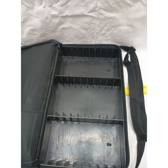 1990s Case Logic 30 Cassette Tape Carrying Case Bag Adjustable Strap Vintage EUC - Picture 6 of 8